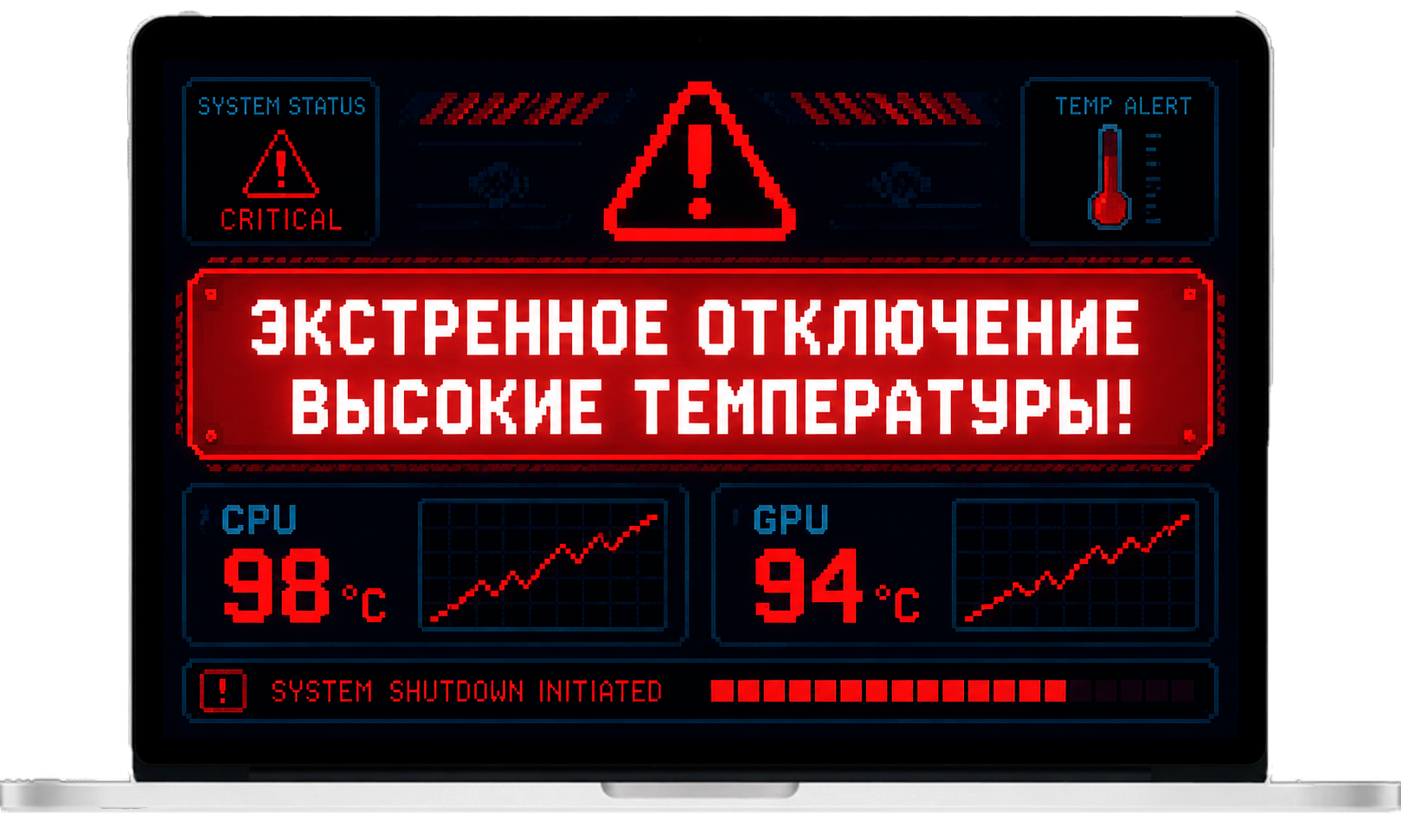 Ноутбук для ремонта системы охлаждения
